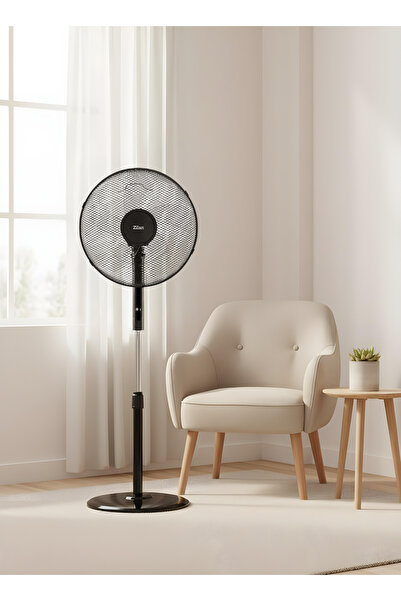 Zilan ZLN4642 5-Blade Fan, 3 Speed Settings, Remote Control, Adjustable Heigh...