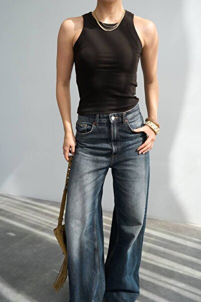 QUSTYLE Halter Neck Ribbed Undershirt