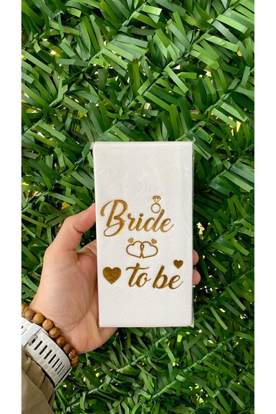 MFM Bride to be gold peçete yaldızlı 12 adet