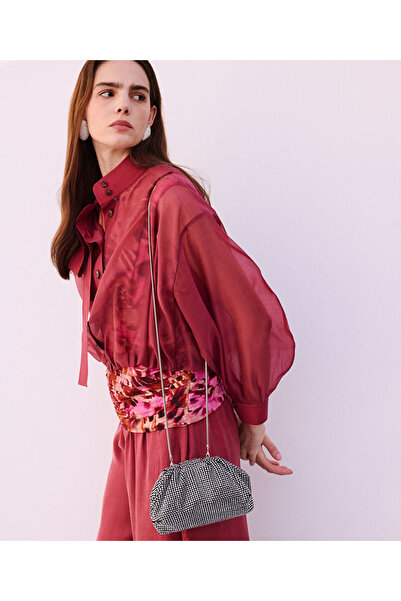 İpekyol Yüksek yaka balon bluz