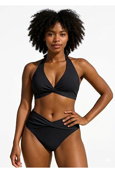 DEEP BEACH Twist Bikini Set