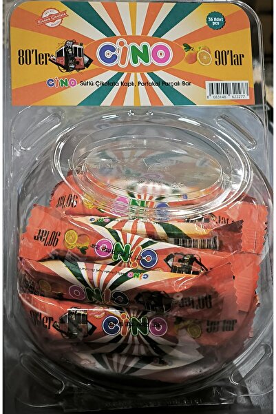 Cino Efsane (36 Adet) Sütlü Çikolata Kaplı Portakal Parçacıklı Bar 35gr