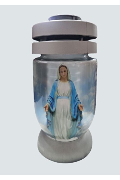 Bolsius Πολυτελές Κηδευτικό Κερί με Εικόνα της Παναγίας και Μοντέρνο Καπάκι –...