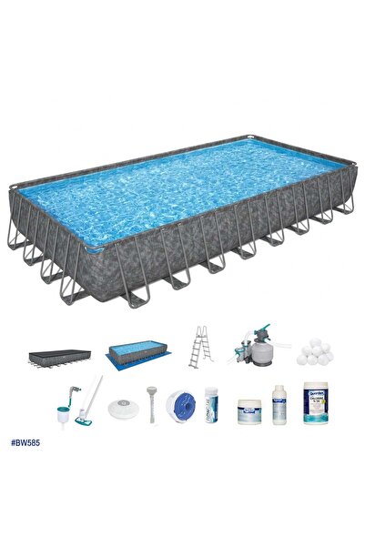 BESTWAY ® APX 365™ 561KJ Dikdörtgen Prefabrik Havuz Seti 9,56 m x 4,88 m x 1,...