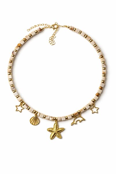 CHARMLUCKY DENİZ YILDIZI CHARM BONCUK KOLYE