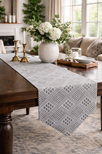 Pilloveland Buldan Runner - Doğal Pamuklu Geleneksel Dokuma 40*140 cm