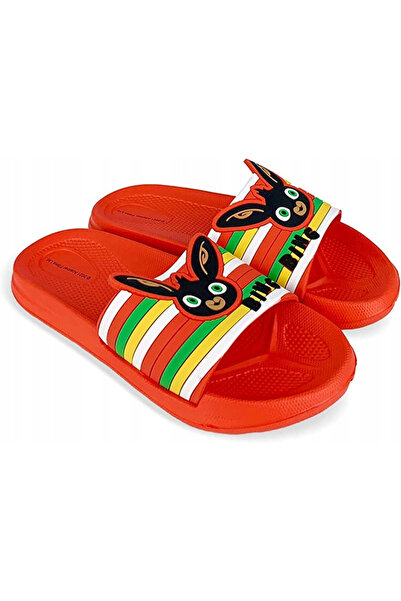 Bing 3D Red Rubber Beach Slippers
