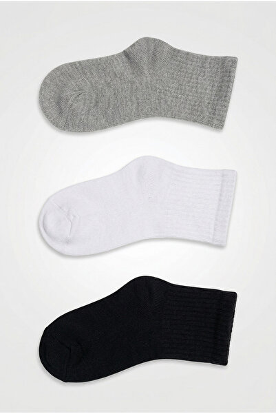 OBJE Girl's 3-Piece Mixed Color Socks