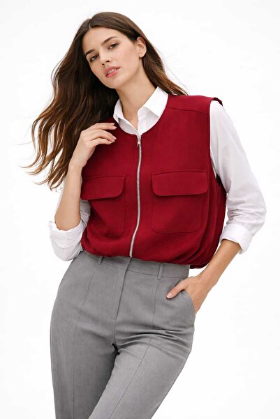 EGZOTİK ASORTİK Slim Sports Vest with Elastic Waist