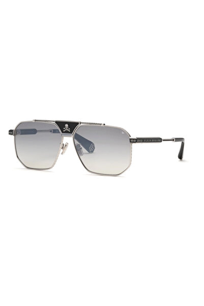 PHILIPP PLEIN SPP152W K07X 63 | Erkek Gri Güneş Gözlüğü