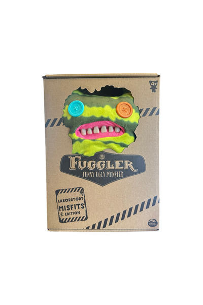 Universul Jucăriilor Jucarie de Plus Fuggler - Funny Ugly Monster Copii 4+, Amuzanta cu Dinti Realisti, Model Verde