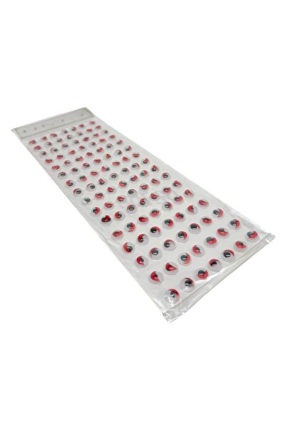 AFO Set 112 buc Stickere Adezive Ochi 3D Rosu 10mm