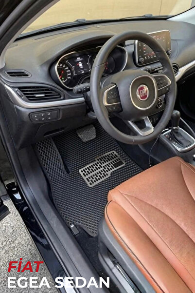 LEVVİA Fiat Egea Sedan Premium Hücreli Eva Paspas-Siyah