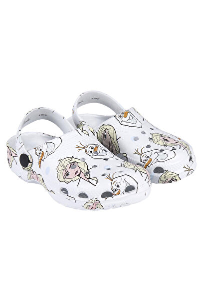 Disney Frozen Șlapi de plajă cu imprimeu alb