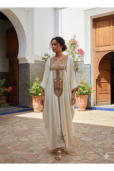 kamile Haute Couture Ecru flow