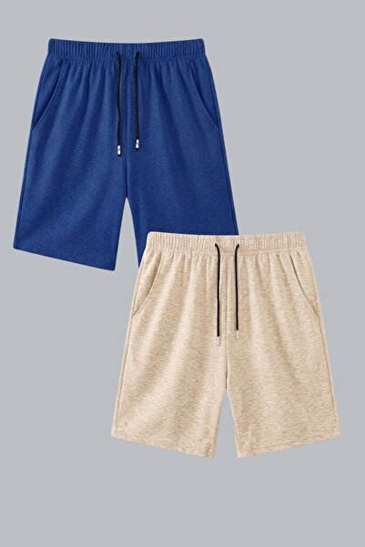 armicem Kids Unisex Yazlık Şort/Kapri 2’li Avantajlı Set Rahat Kalıp 9 Renk Y...
