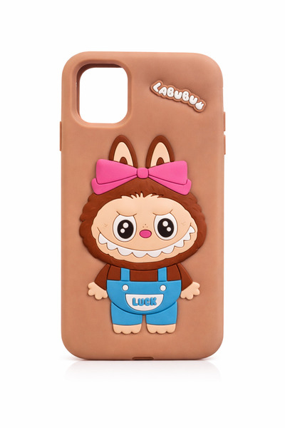 mopal kılıf iPhone 11 Compatible 3D Labubu Case Silicone Shock Absorbing Cute...