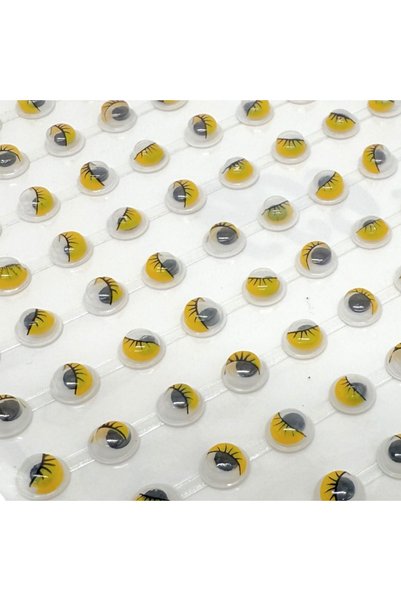 AFO Set 240 buc Stickere Adezive Ochisori 3D Galben 6mm