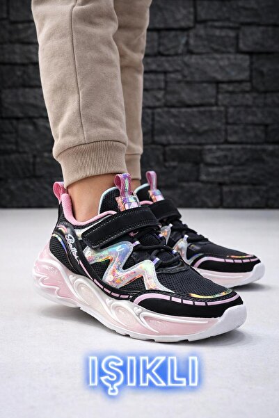 PEPİNO KİDS KIZ ÇOCUK IŞIKLI SNEAKER, SİM DETAYLI, COMFORT TABAN 2198