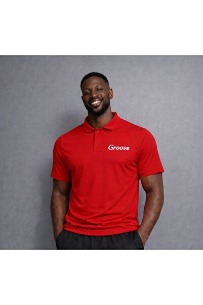 NOFLEN Men's Polo Neck Logo Printed T-Shirt