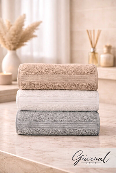 Güvenal Softsky 100% bumbac 30 x 50 cm Set 3 prosoape |   Ultra moale și cu a...