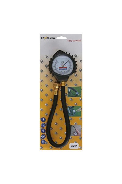 POWER MAN Powerman Brass Tire Gauge SDG08-1