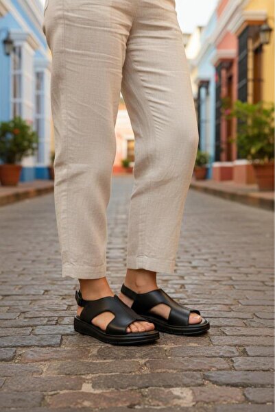 Ceyo Women's Genuine Leather Sandals Orthopedic Comfortable Daily Open Back B...