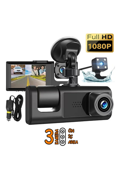 Yenimiyeni Wifi 3 Kameralı 1080P Super HD 170 Derece Geniş Açı Gece Görüş G S...