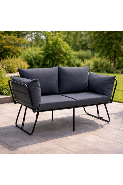 Pafu Viper İkili Katlanır Su Geçirmez Bahçe Koltuğu - Antrasit