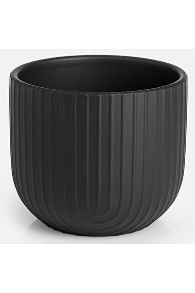 OEM Ghiveci ceramic negru 20 x 17 cm - 3.7 L