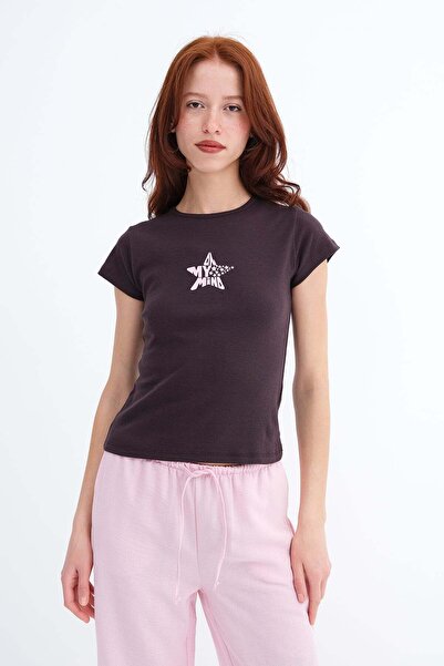 Addax Short Sleeve Printed T-Shirt P1735-İ4