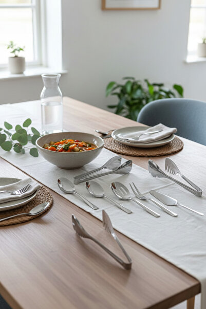 Akayev طقم تقديم السوائل والصلصات من أوريا مكون من 8 قطع من الفولاذ