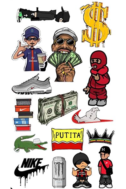 Limitless Design Hype Street Sticker Tarzı Dekoratif Tablo – 22x30 cm | Urban...