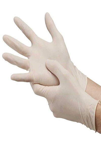 BRP 10 Pieces of Sterile Surgical Latex Gloves, Powdered No:7
