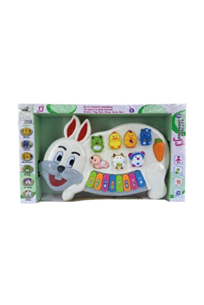 Other Educational Bunny Piano for Kids with Animal Sounds and Colorful Lights