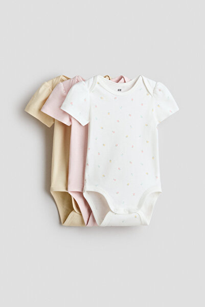 H&M 3'lü Zarf Yakalı Body