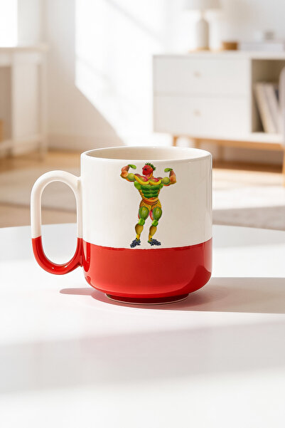 BB TRADE Fruit Man Design Ceramic Printed Pro Mug 330ml