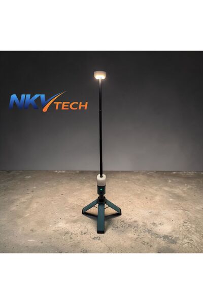 nkvtech Teleskopik Kamp Lambası 1 mt Yükseklik 1000 Lümen 3 Modlu Powerbank M...