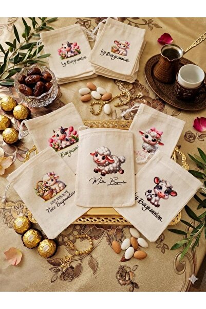 Ckdesign Bayram Para Şeker Hediye Kesesi 10 Adet Karma paket