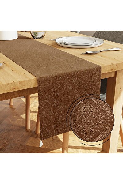 Dotail Traversă de masă Encasa XO, Catifea embosată, 33 x 240 cm, Poliester, ...