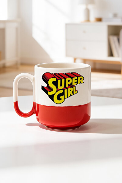 BB TRADE Super Girl Design Ceramic Printed Pro Mug 330ml