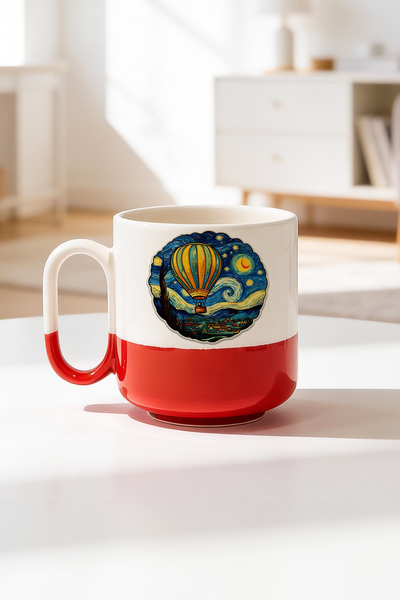 BB TRADE Balloon Design Ceramic Printed Pro Mug 330ml