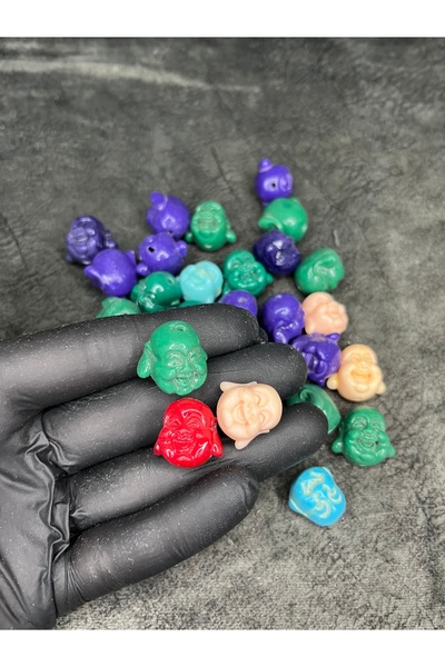 Mos Tespih 35 τεμάχια μικτών χρωμάτων με μενταγιόν με χαμογελαστή φατσούλα, β...