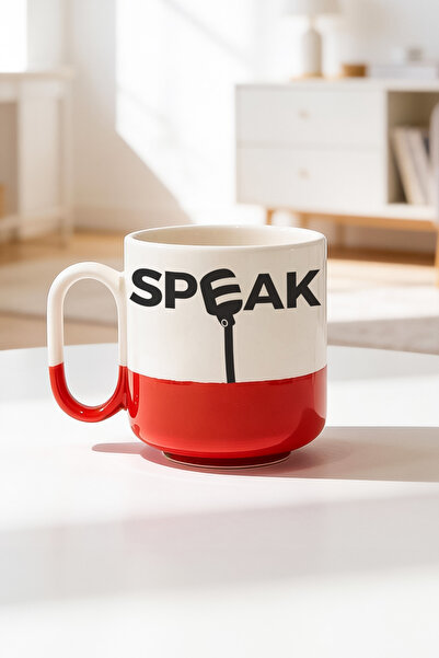 BB TRADE Speak Design Ceramic Printed Pro Mug 330ml