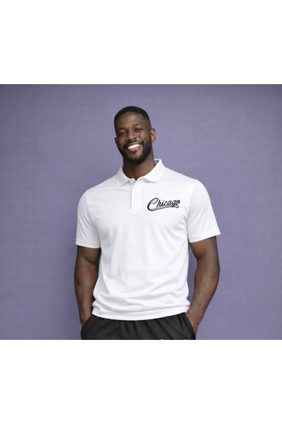 NOFLEN Men's Polo Neck Logo Printed T-Shirt