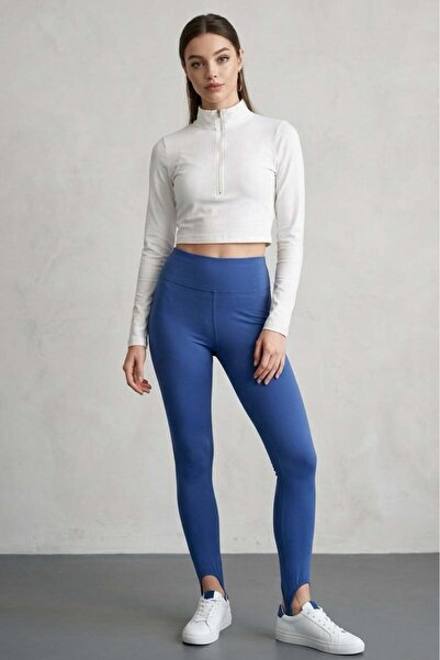 Madmext Colanți Indigo Form Fit Premium Scuba Fuzo MG2793