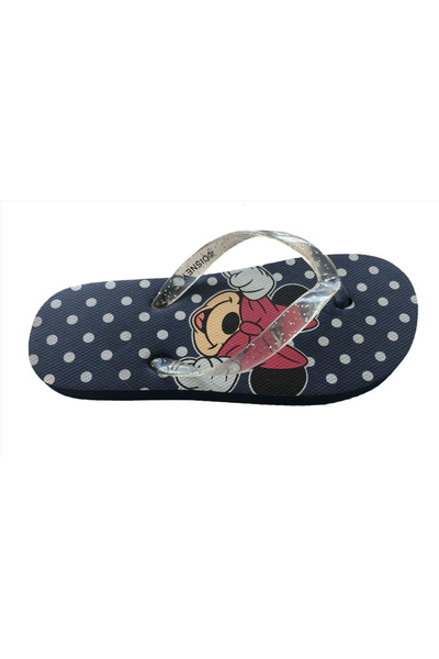 Minnie Mouse Dots Navy Blue Flip Flops