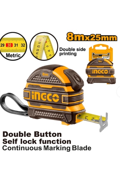 Ingco Professional Magnetic Roulette 8m-