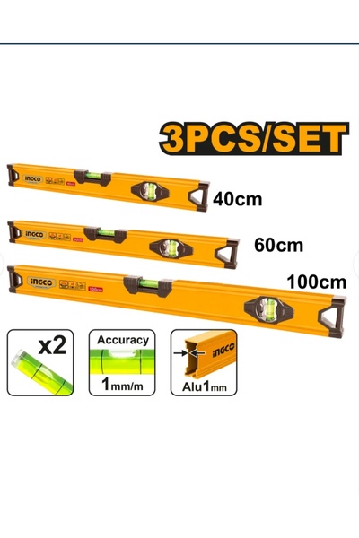 Ingco Boloboc Set 3 Buc 40cm 60cm 100cm