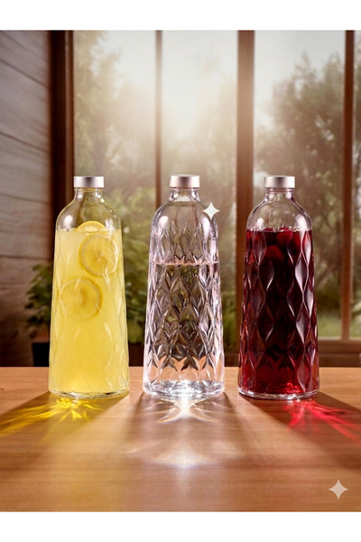 Paşabahçe Leafy Şişe Karaf 3 Adet X 1035 CC